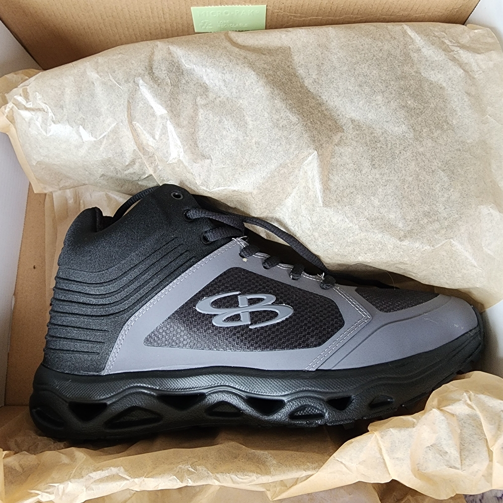 Women's Black and Gray Athletic Shoes